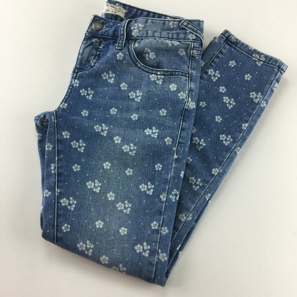 Free People Ditsy Floral Print Skinny Jeans - Picture 5 of 10